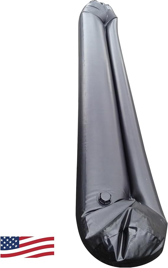 Quick Dam Water Filled, Water Curb diverts flood water, 10in high x 20ft long, 1-Pack
