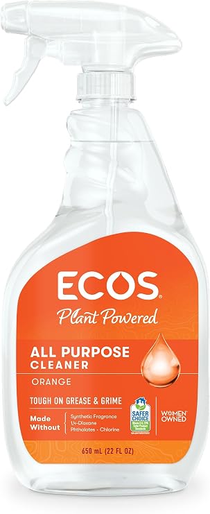 ECOS, Earth Friendly Products Plus All Purpose Household Cleaner, orange, 22 Ounce