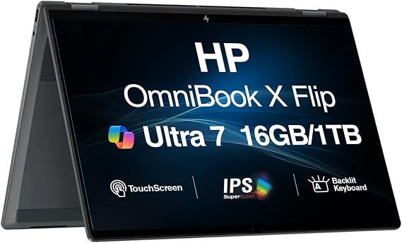 HP 16.0" OmniBook X Flip 2-in-1 Touchscreen (Next Gen Envy x360) AI Laptop