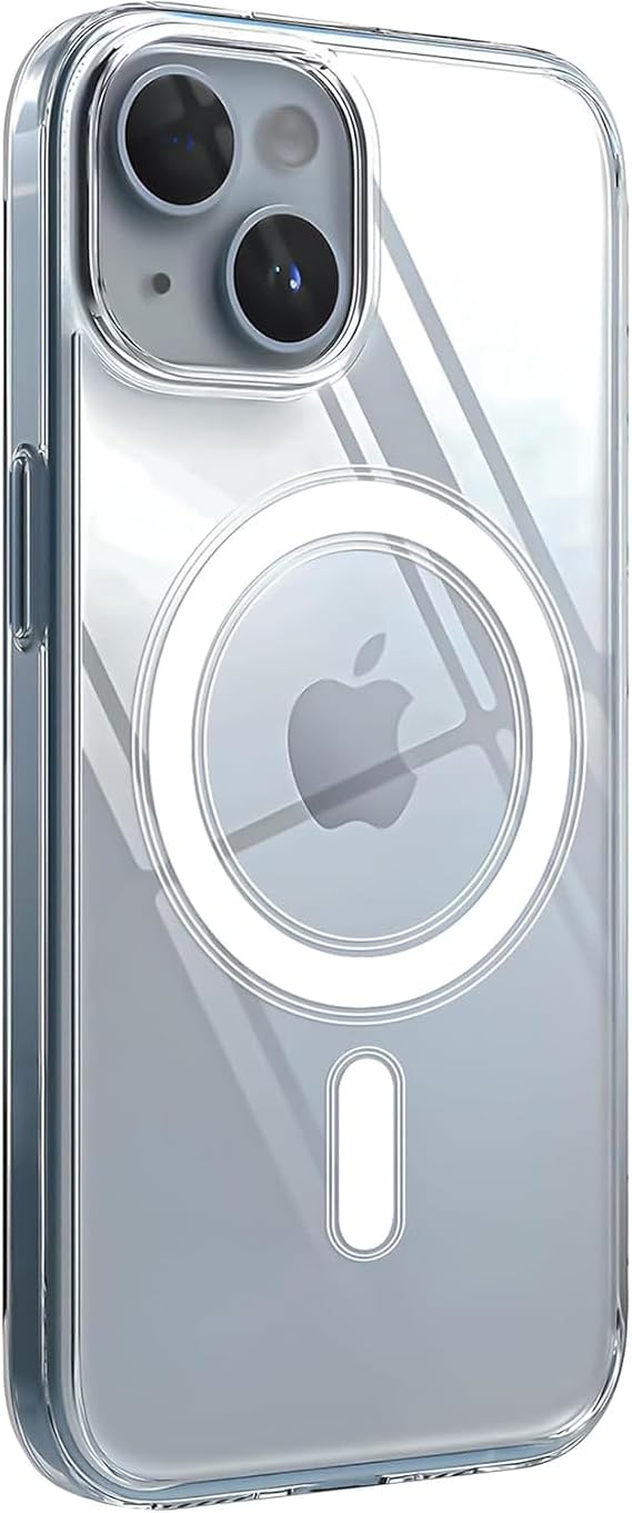 Minesk iPhone 11 için Magsafe ile Uyumlu Şeffaf Kılıf Kristal Berraklığında Materyal Polikarbonat Arka Kısım ve Silikon Kenarlar Wireless Kablosuz Şarj Destekli Kılıf Kapak (11)
