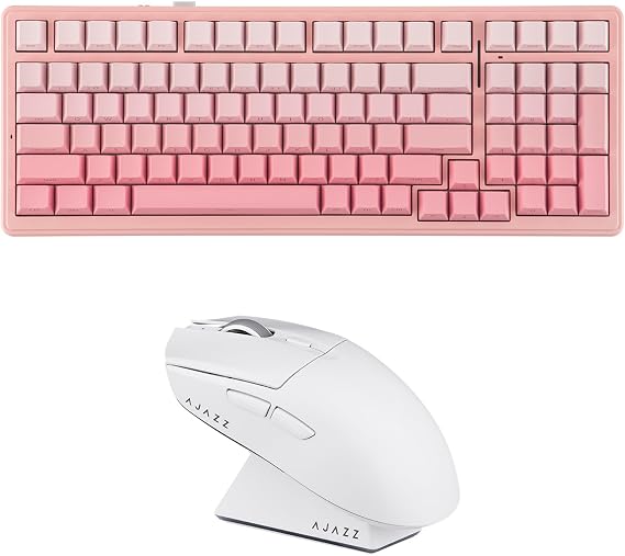 MechLands Aula F99 96% Gaming Keyboard with AJAZZ AJ139 V2 MC Gaming Mouse with Charging Base