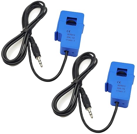 2Pcs SCT-013-000 30A 1V Non-invasive Split Core Current Transformer Sensor SCT013