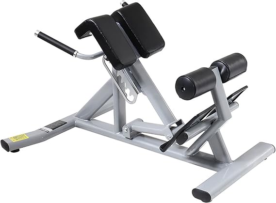 Generic Roman Chair Back Extension Machine - Adjustable Lower Back Hyperextension Bench for Home Gym - Exercise Equipment for Hamstring and Glute Strengthening