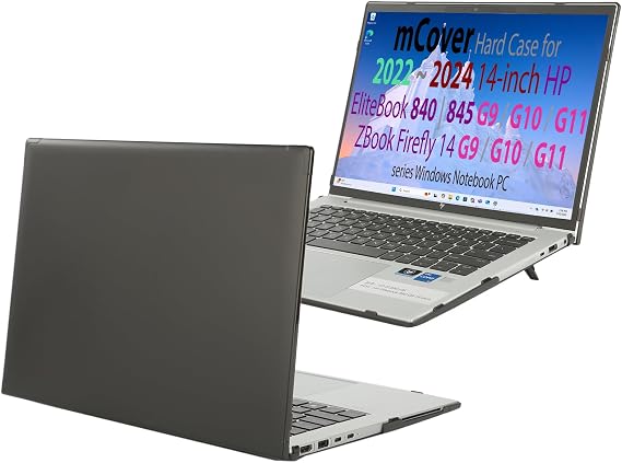 mCover Case Only Compatible for 2022~2024 14" HP EliteBook 840 (Intel CPU) | 845 (AMD CPU) | ZBook Firefly 14 G9 / G10 / G11 Series Windows PC (NOT Fitting Any Other HP Models) - Black