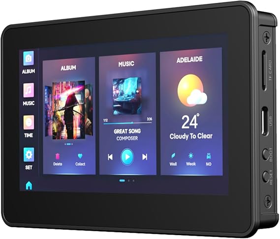 Waveshare ESP32-S3 4.3inch Capacitive Touch Display Development Board B, 800480 Resolution, 5-Point Touch, 32-Bit LX7 Dual-Core Processor, 240MHz Frequency, with Onboard Antenna and Plastic Case