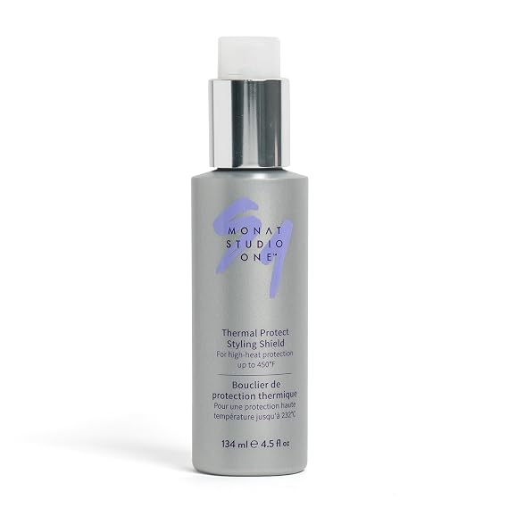 MONAT Studio One Thermal Protect Styling Shield - Heat Protectant for Hair Styling Products. Thermal Protection for Hair From Extreme Heat of Straightening Hair Products - Net Wt. 134 ml / 4.5 fl oz