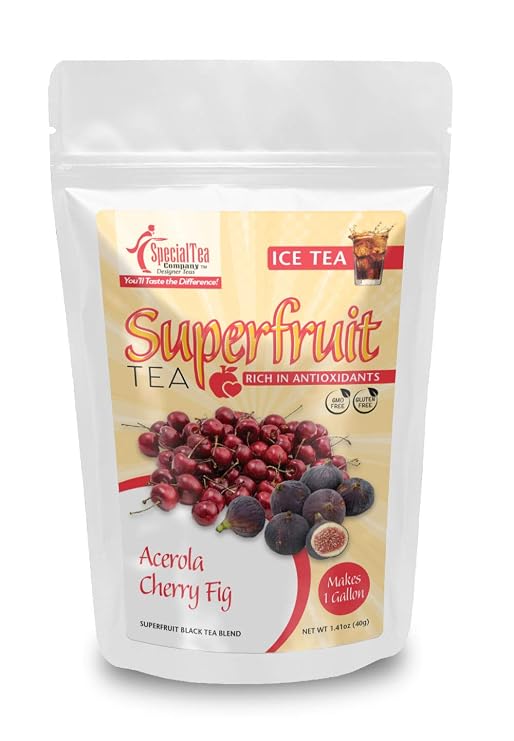 SpecialTea Company Acerola Cherry Fig Black Tea Blend, Iced Tea