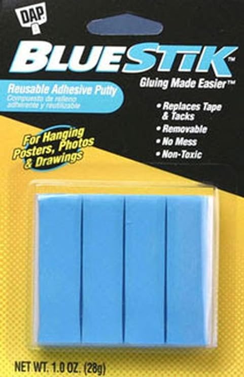 Dap Inc 01201 48 Pack 1 oz. Bluestik Reusable Adhesive Putty, Blue