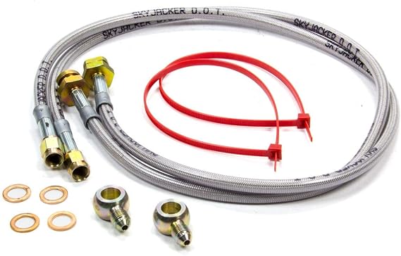 Skyjacker (FBL29) 6"- 8" Stainless Steel Brake Line - Pair