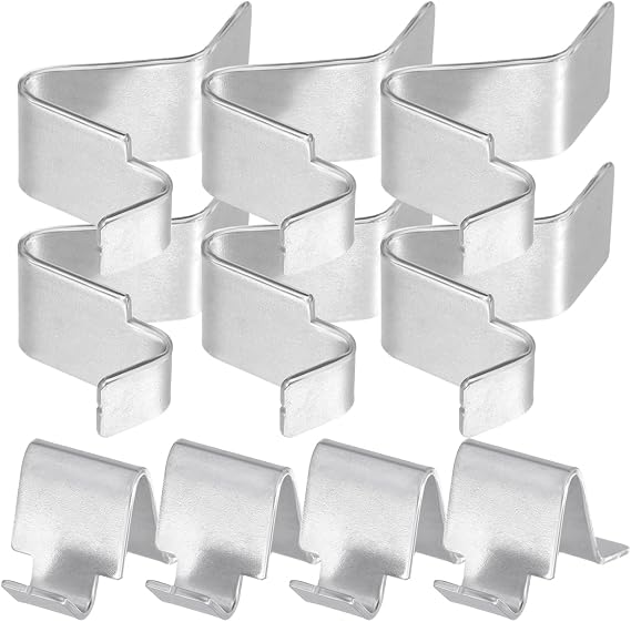 Uonlytech 10 Pack Cabinet Shelf Clips Metal Cabinet Shelf Support for File Brackets Supports for Bookcase and Shelving 0.98 X 0.62 X 0.35 in
