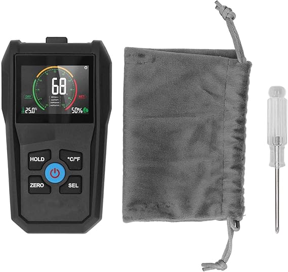 WM700A Pinless Moistures Meter, LCD Digital Display 4 in 1 Dampness Moistures Sensor Detector, Moistures Detector Moistures Meter for Wood
