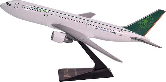 Eva Air 767-300 1:200 Scale - Plastic Snap-Fit Model Airplane - Collectible Replica of Eva Air Aircraft Part - #ABO-76730H-001