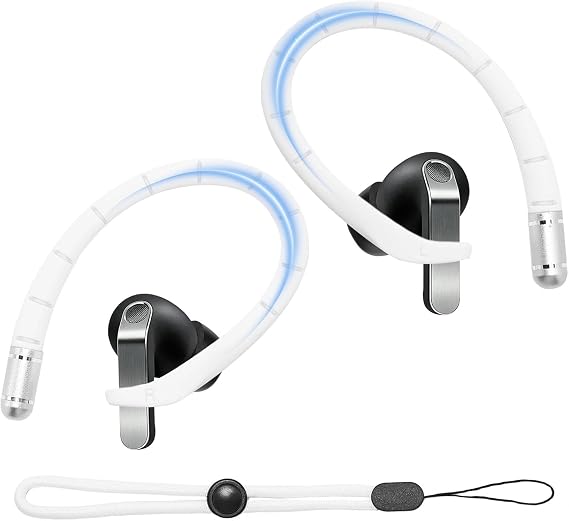 Adhiper Ear Hooks for Samsung Galaxy Buds 4 Pro & Buds 4 Earbuds- White