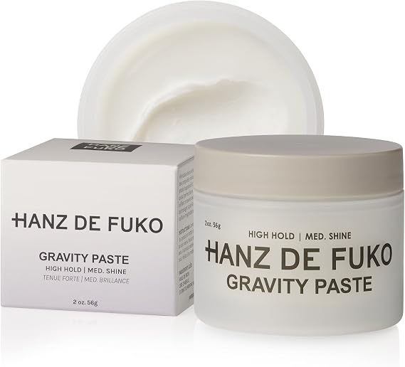 Hanz de Fuko Gravity Paste – Premium Men’s Hair Styling Pomade – High Hold, Medium Shine Finish – Certified Organic Ingredients - 56g