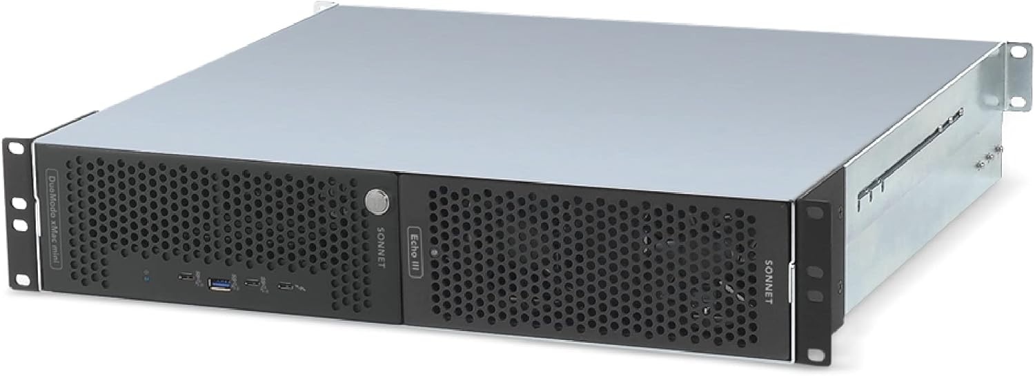 Sonnet DuoModo xMac mini Intel & M1  Echo III Rackmount - Mac mini Integration  Three PCIe Slots