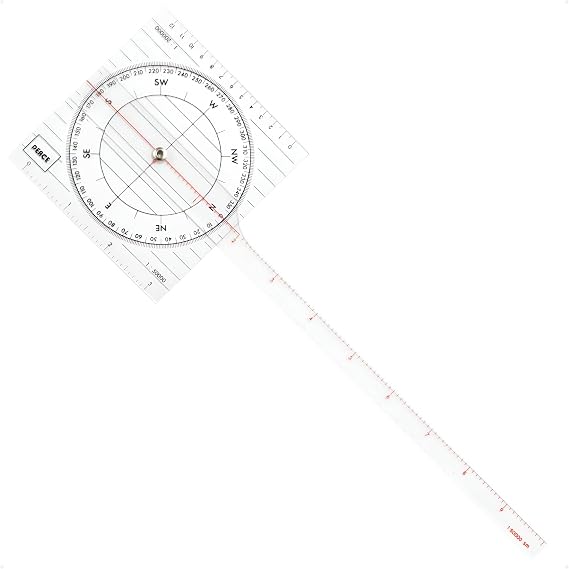 Five Oceans One-Arm Nautical Protractor Tool for Navigation Charts - FO1415