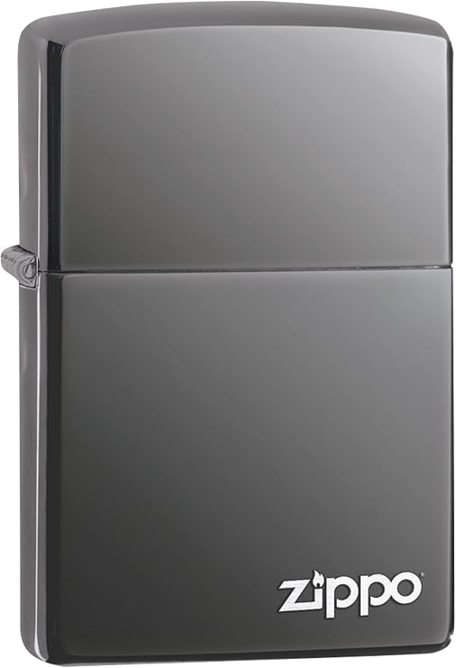 Zippo Black Ice Pocket Lighter with Zippo Logo