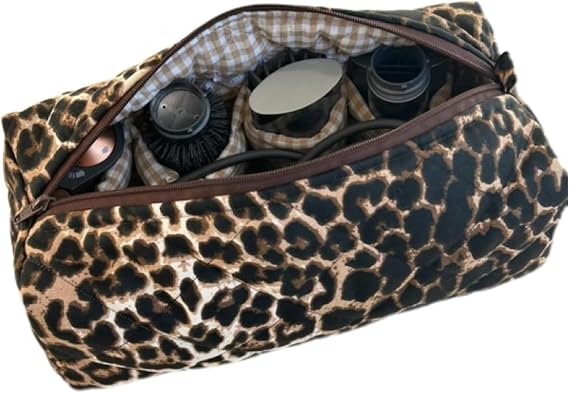 GSenhui Travel Case for Dyson Airwrap Shark Flexstyle Hair Tools, Leopard