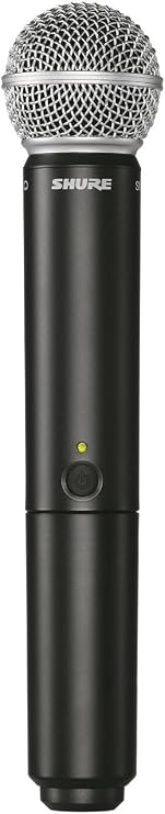 Shure BLX2/SM58 Handheld Wireless Transmitter with SM58 Vocal Mic Capsule - for use with BLX Wireless Microphone Systems (Receiver Sold Separately) | H8 Band