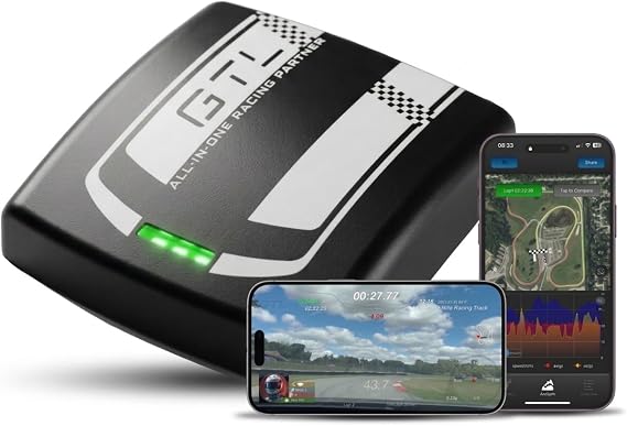 GTLaunch 20Hz GPS Based Performance Meter Box with 6-axis Motion Sensor, Car & Motorcycle Lap Timer & Drag Meter, Standalone Racing Data Logger with High-Precision Tracking