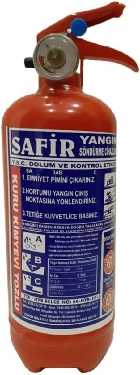 1 Kg Fire Extinguisher Tube Extinguisher 2020 Production 2024 End Use Abc Dusty 40 Map Tse 4 Years Duration