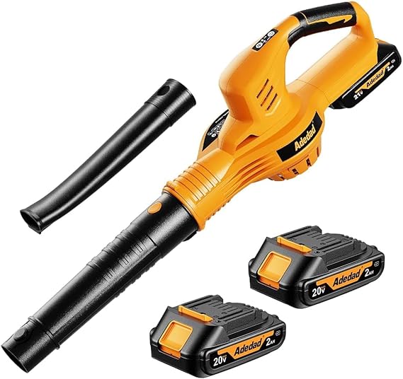 20V Cordless Leaf Blower, 150MPH Handheld Blower with 2 Batteries