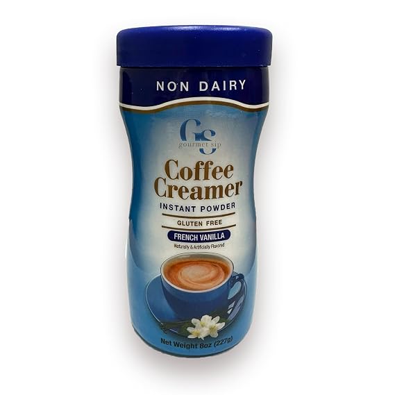 Gourmet Sip French Vanilla Coffee Creamer, Non-Dairy, Gluten Free, 8 oz