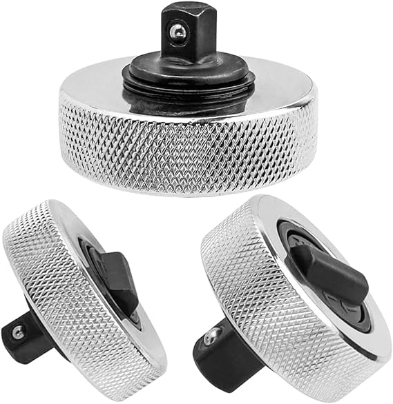 Wolfride 3Pcs Mini Finger Ratchet Set, 1/4" 3/8" 1/2" Drive Palm Ratchet Wrench Set Reversible Ratcheting Finger Socket Stubby Thumbwheel Ratchet