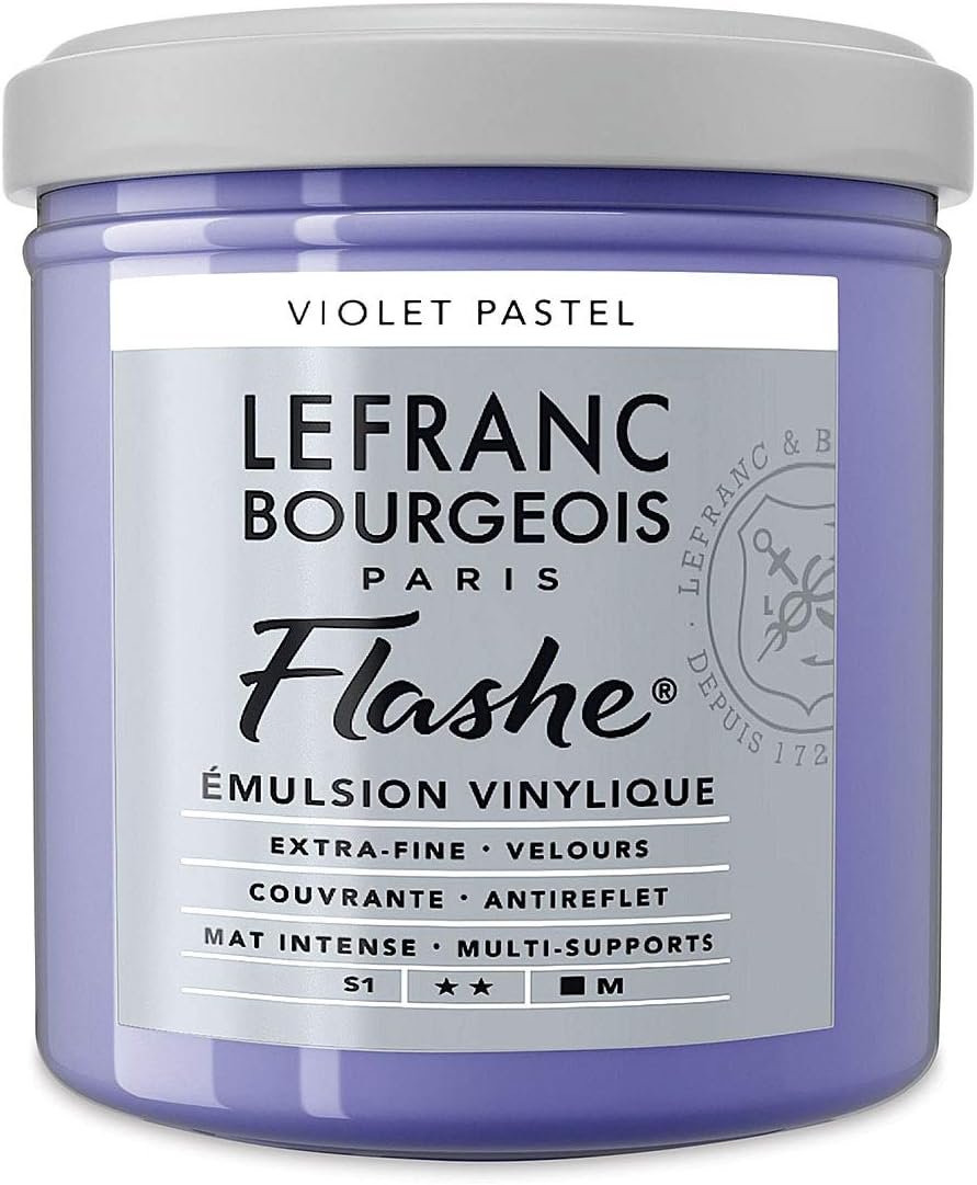 Lefranc & Bourgeois - Flashe Matte Artist's Color - 125ml Jar - Pastel Violet