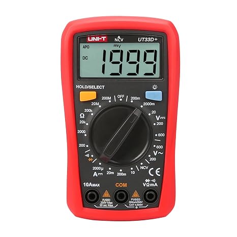 UNI-T UT33D+ Palm Size LCD Pocket Digital Tester Meter Multimeter