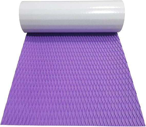Grip Mat 1200x410x5mm EVA Surf Surfboard Traction Pad Foam Boat Marine Flooring Decking Sheet Yacht Fishing Boat Flooring Boat Floor Mat(Purple)