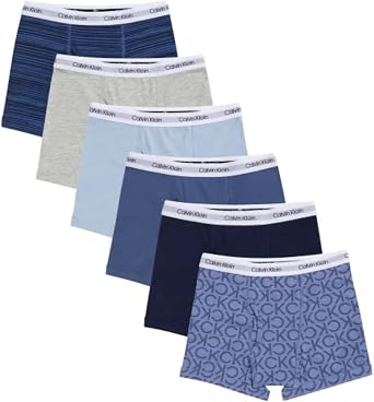 Calvin Klein Boys Boxer Briefs, 6 pack, Assorted Colors, X-Large
