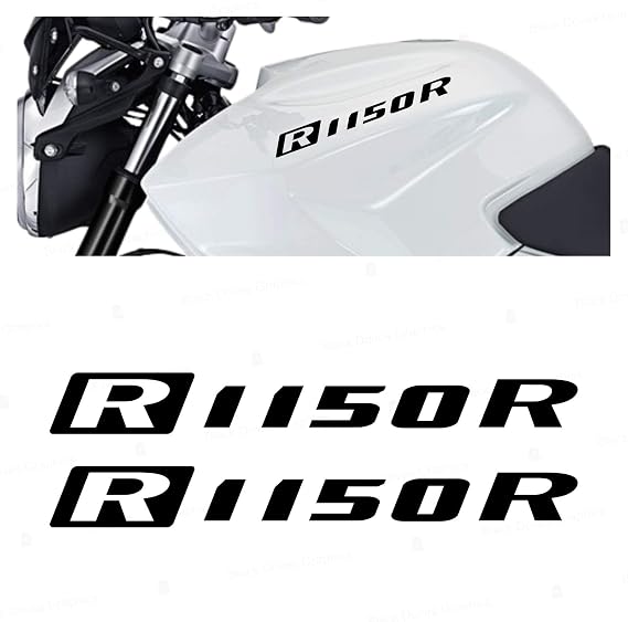 2pcs Stickers Compatible with R1150R Motorrad R1150 R VINIL Motorcycle (Black)