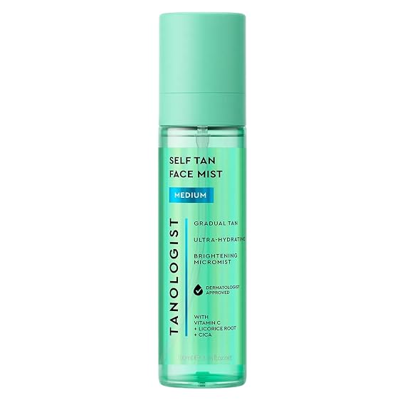 Tanologist Self Tan Face Mist, Medium, Hydrating Tanning Spray