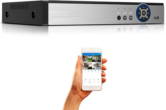 Evertech 16 Channel H.265 Security DVR Recorder Hybrid 4in1 AHD TVI CVI Analog Digital Video Recorder (No Hard Drive)