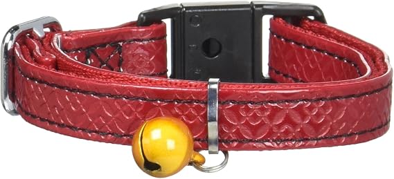 Petio Cat Collar Monogram Leather Color Red