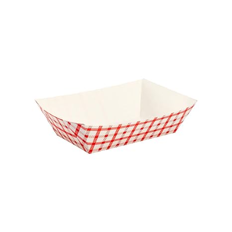 Karat Paper Food Trays Disposable [3 LB - 500 ct] Sturdy Food Boats, Leak Resistant | Ideal for Snacks, Nachos and Finger Foods
