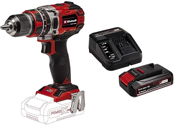 Einhell TP-CD 18/50 Li-i BL - Solo, Akülü Darbeli Vidalama ve Einhell 18V 2,5 Ah PXC Starter Kit (Başlangıç Seti)