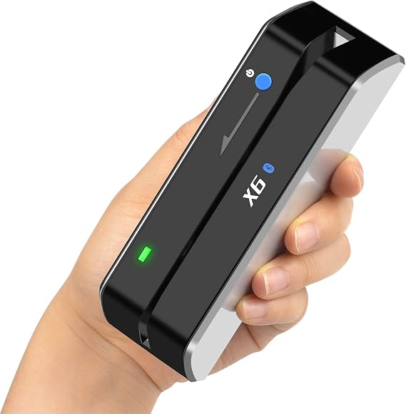 X6 Bluetooth Card Reader Writer USB 3 Tracks Swipe Encoder