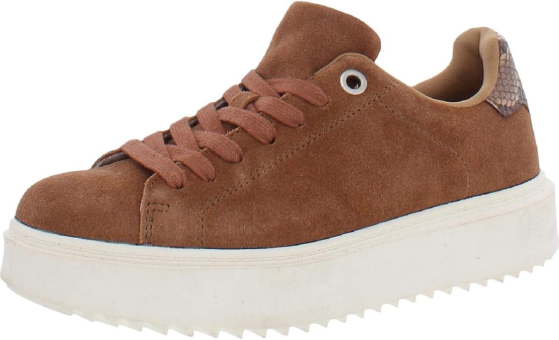 Steve Madden Womens Catcher Suede Fashion Sneakers Brown 6 Medium (B,M)