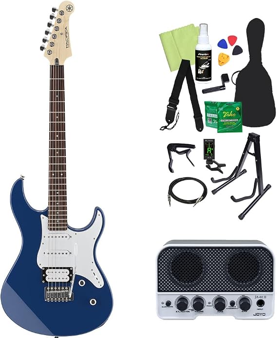 Yamaha PACIFICA 112V Electric Guitar Beginner Set of 14 Includes Bluetooth Mini Amplifier