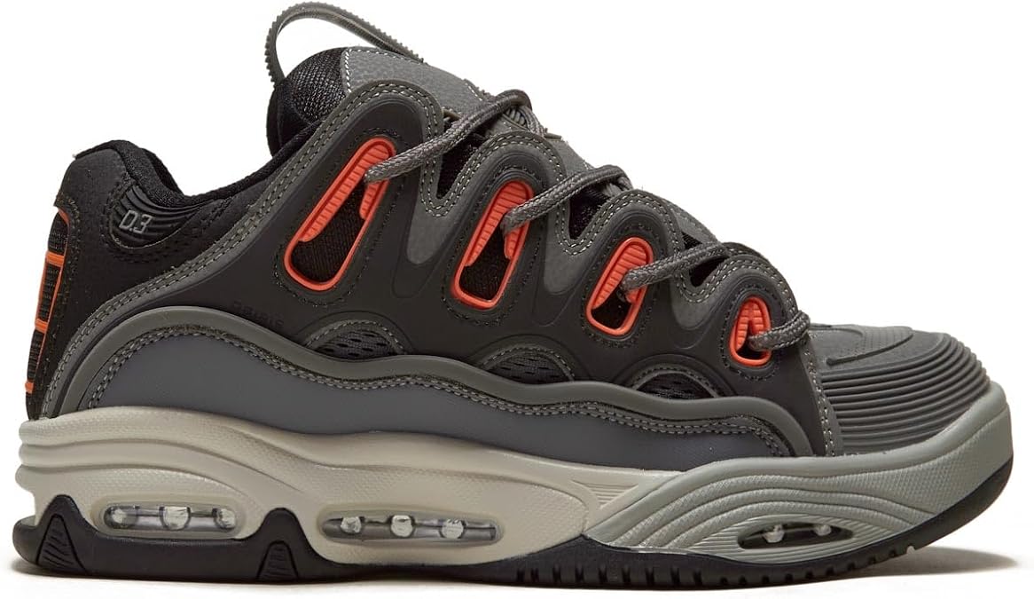 Osiris D3 2001 Shoes - Charcoal/Orange/Black - 11.5