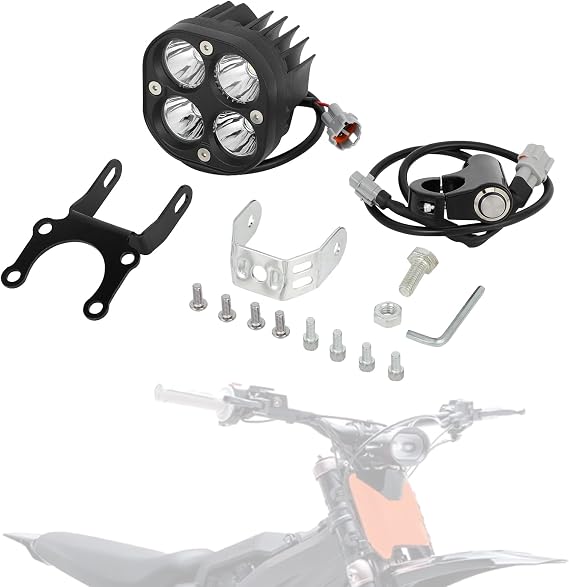 LED Headlight Kit for Surron,Light Bar Headlamp + Mount Bracket for Sur Ron LBX Light Bee X/S Electric Dirt Bike