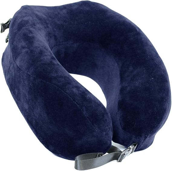 Cloudz Escape Premium Memory Foam Travel Neck Pillow - Blue