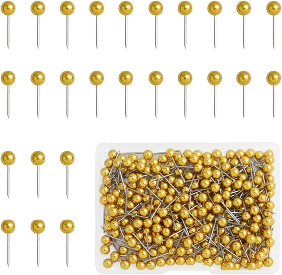 200 Pieces Map Push Pins, Small Round Head Marking Pins