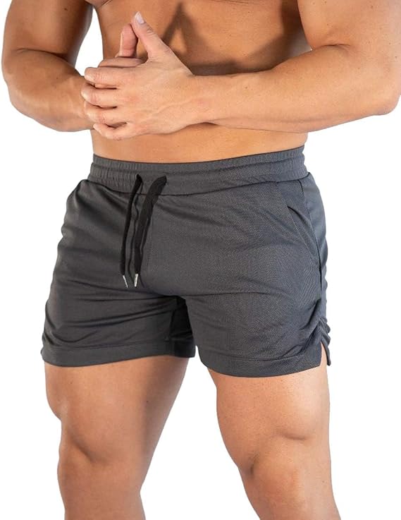 sandbank Men's 5" Gym Workout Short,Quick Dry Active Running Bodybuilding Shorts with Pockets