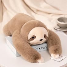 1lbs Weighted Sloth Plush Toy 8 Inches, Anxiety Stress Relief Soft Toy for Kids Adults, Travel & Home Use