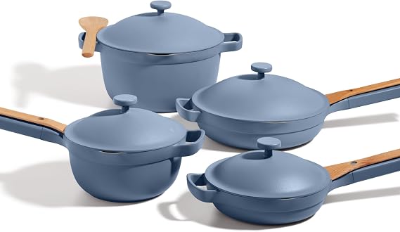 Our Place Cookware Set, 13-Piece Ceramic Nonstick Pots & Pans with Utensils