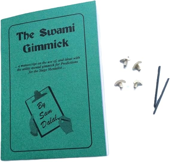 MilesMagic The Swami Gimmick | Magician's Mind Reading, Prediction Nail Writer with Routines Book and 4 Leads for Real Close Up Mentalism Magic Tricks