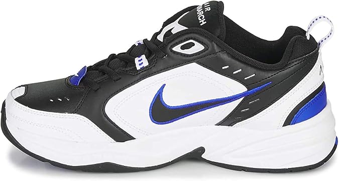 Nike Air Monarch IV 415445002 - Color: White-Black-Blue-Size:, White-Black-Blue
